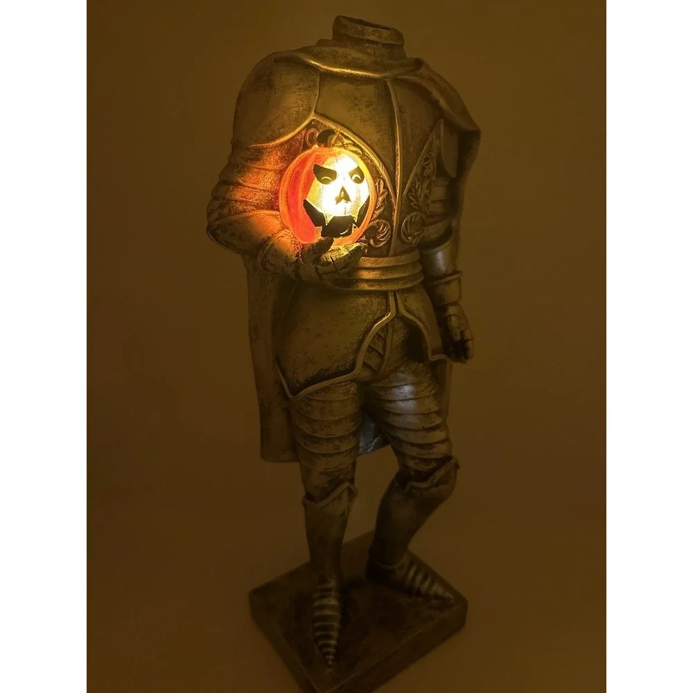 Martha Stewart Halloween Headless Knight LED Figurine Gothic Décor 15